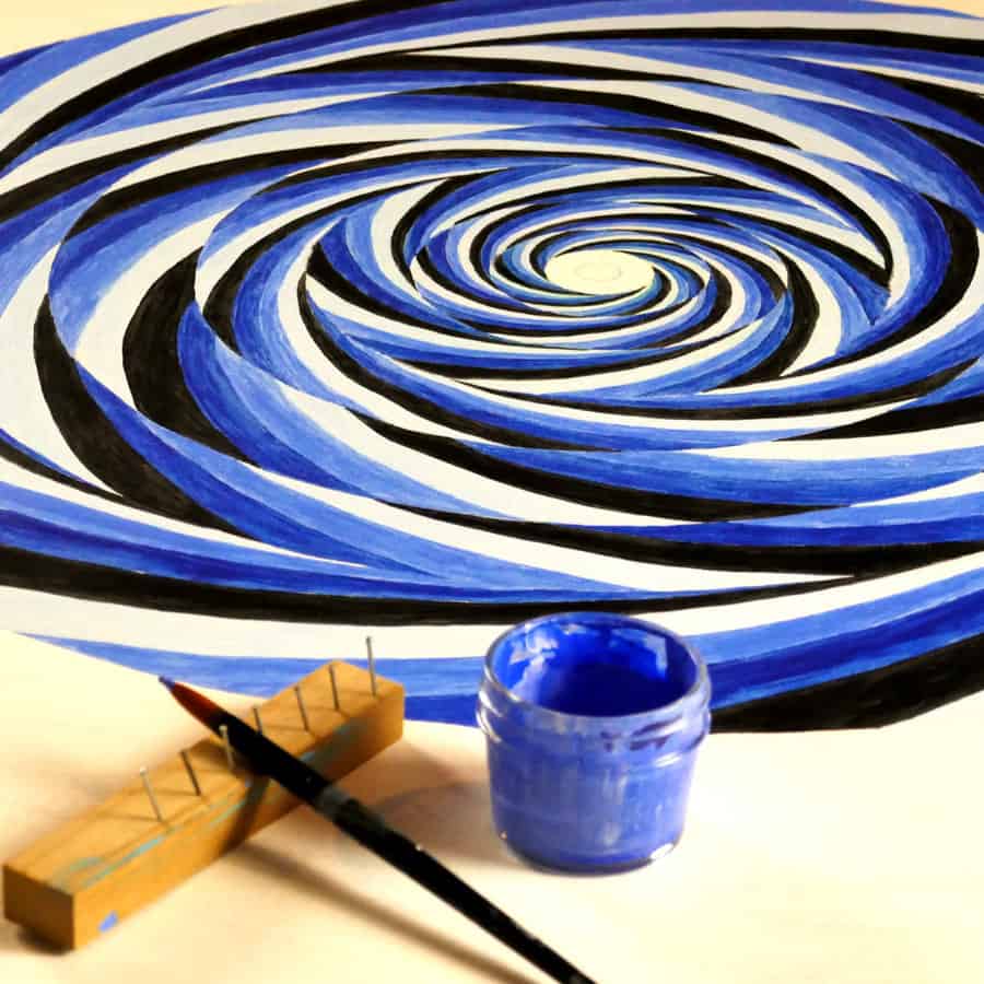 blue geometric vortex